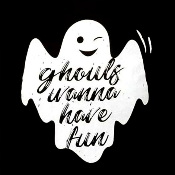 Halloween Ghouls Wanna Have Fun Baseball Official Raglan 3/4 T-Shirt S NWT - Picture 2 of 2